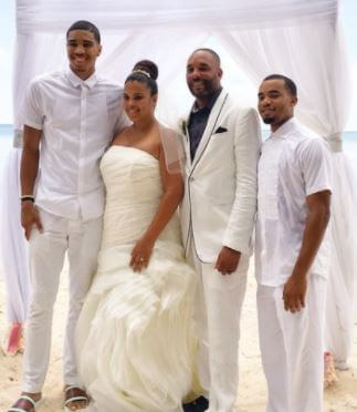 Brandy Cole on her wedding.